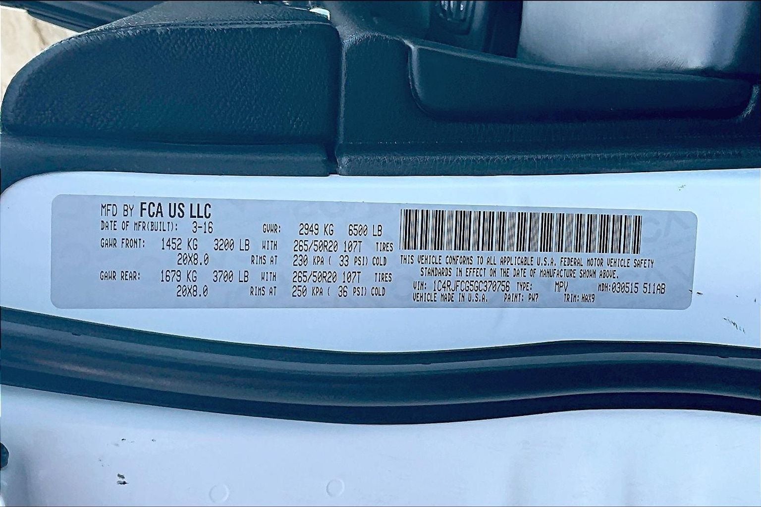 2016 Jeep Grand Cherokee High Altitude