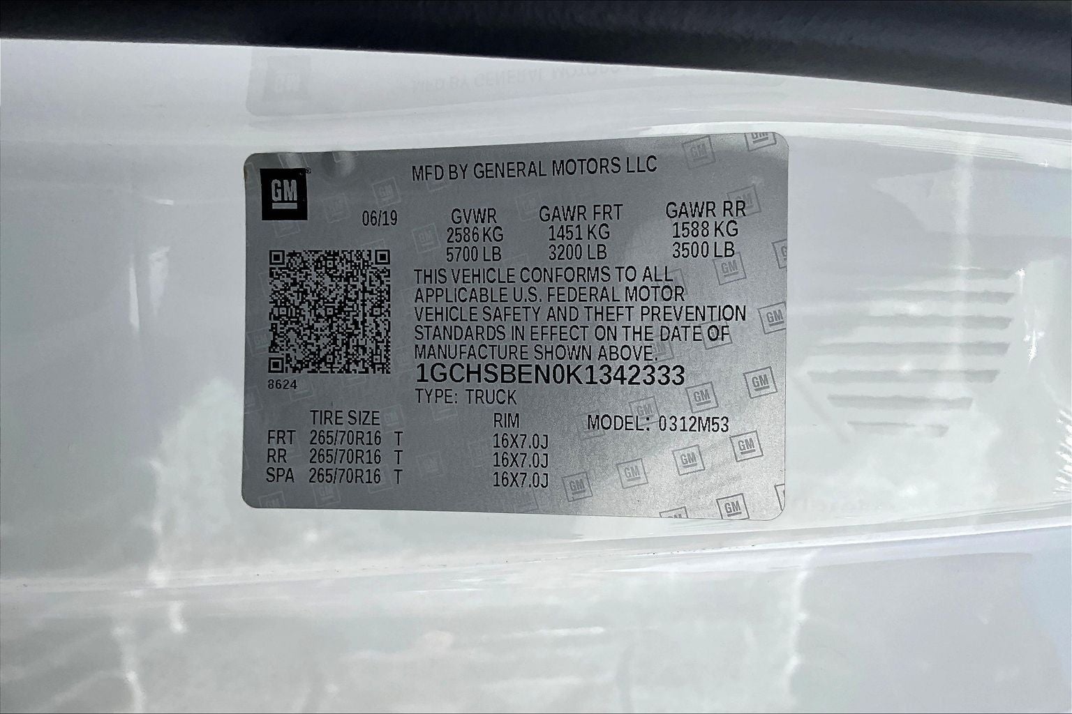 2019 Chevrolet Colorado Work Truck