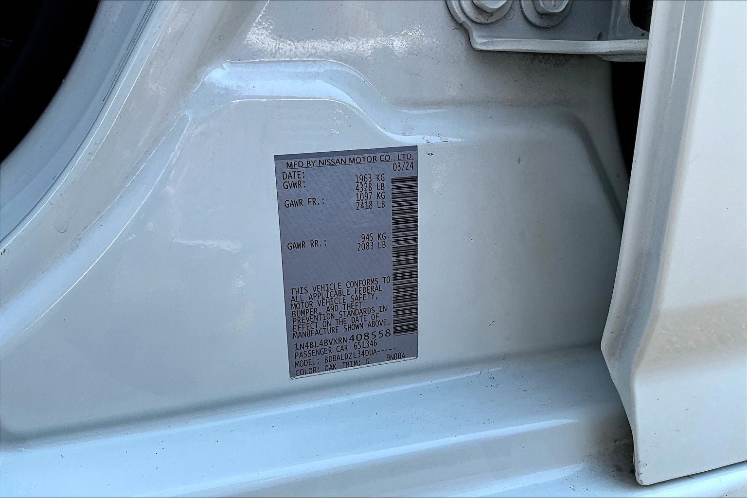 2024 Nissan Altima 2.5 S