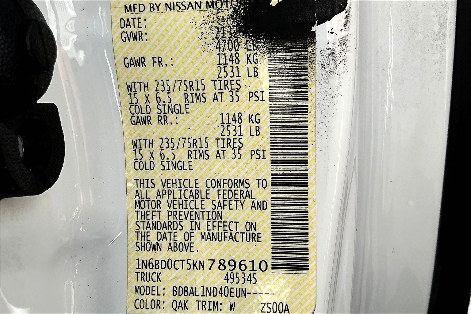 2019 Nissan Frontier S