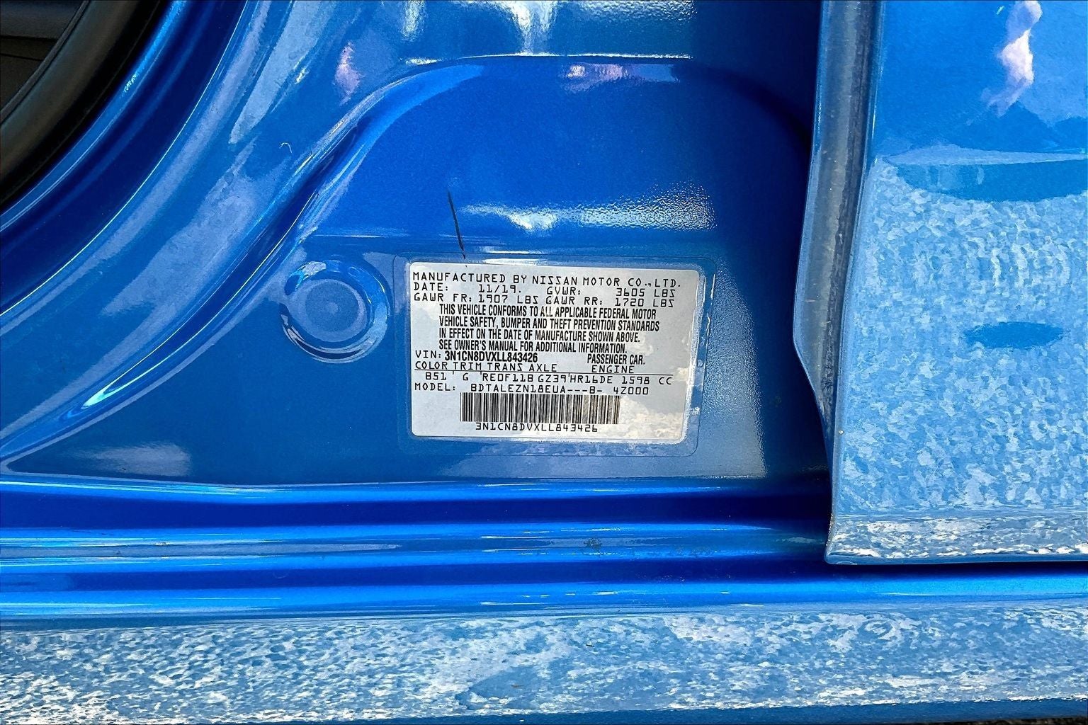 2020 Nissan Versa 1.6 S