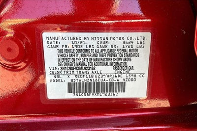 2021 Nissan Versa 1.6 SR