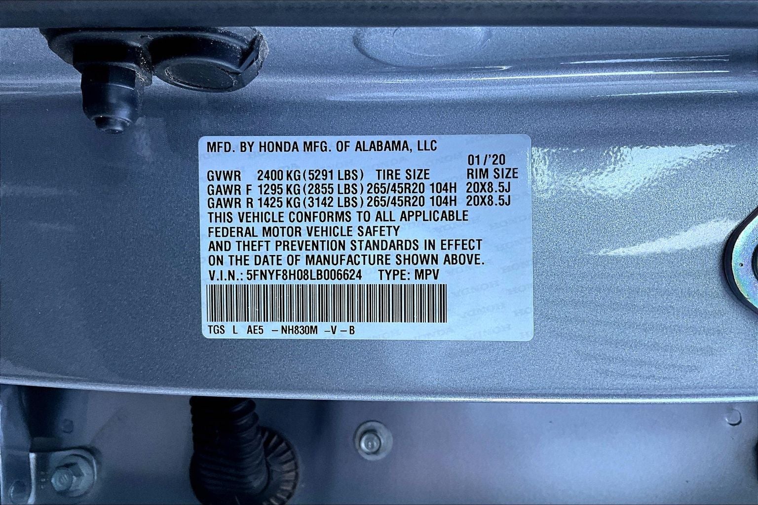 2020 Honda Passport Elite