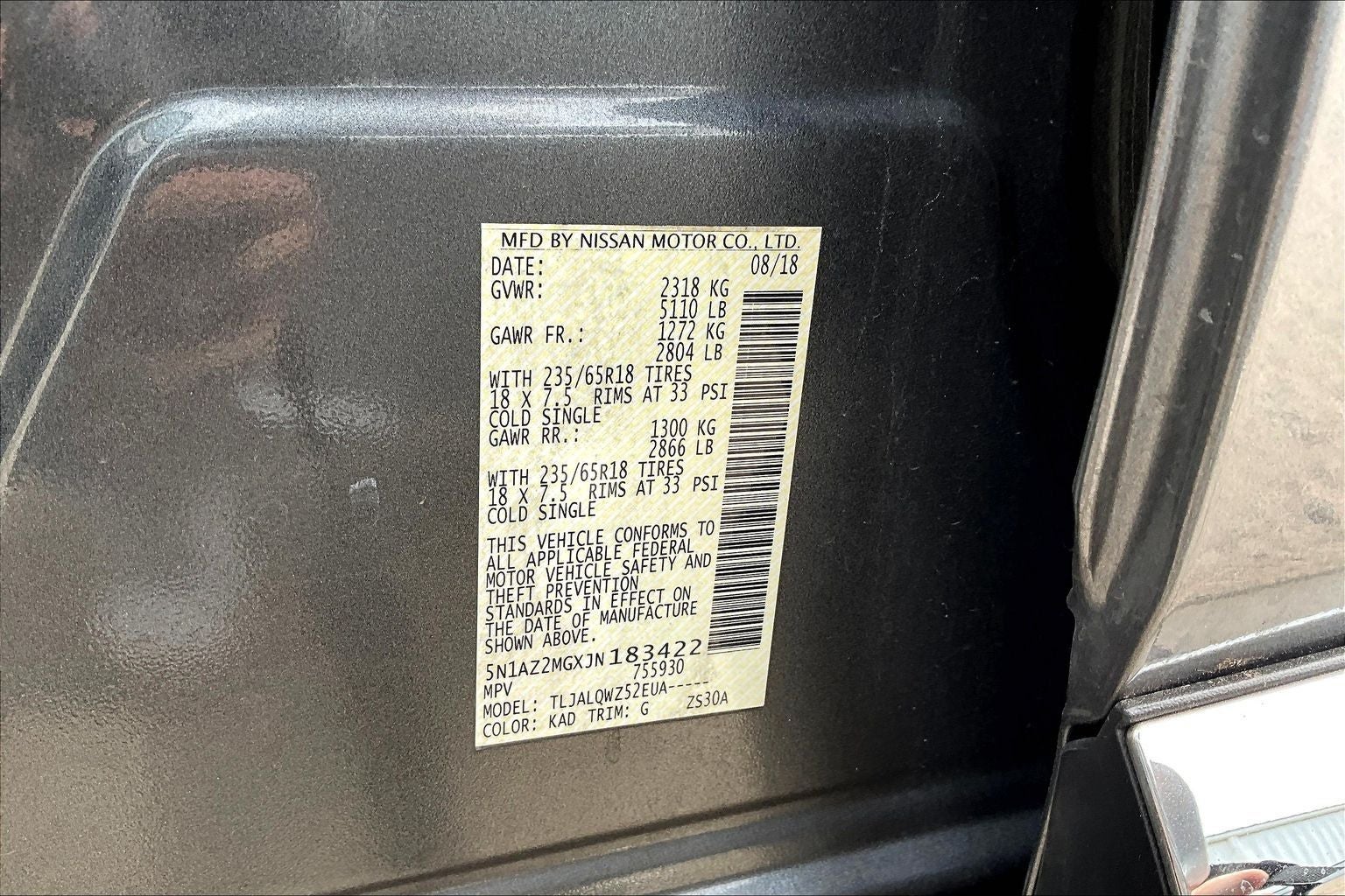 2018 Nissan Murano SV