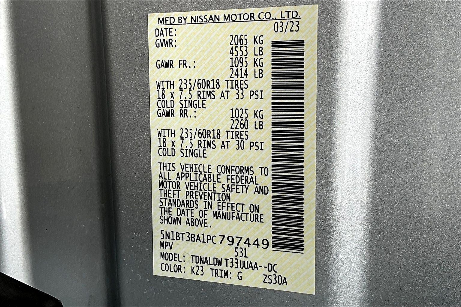 2023 Nissan Rogue SV