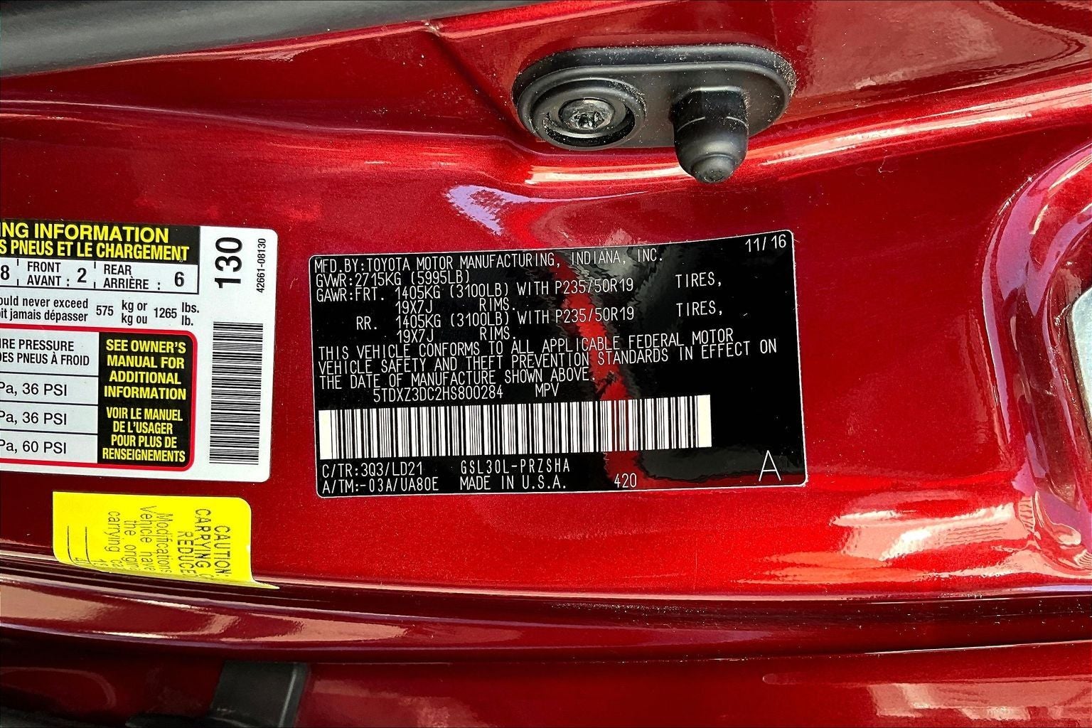 2017 Toyota Sienna SE 8 Passenger