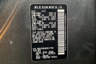 2017 Nissan Armada Platinum