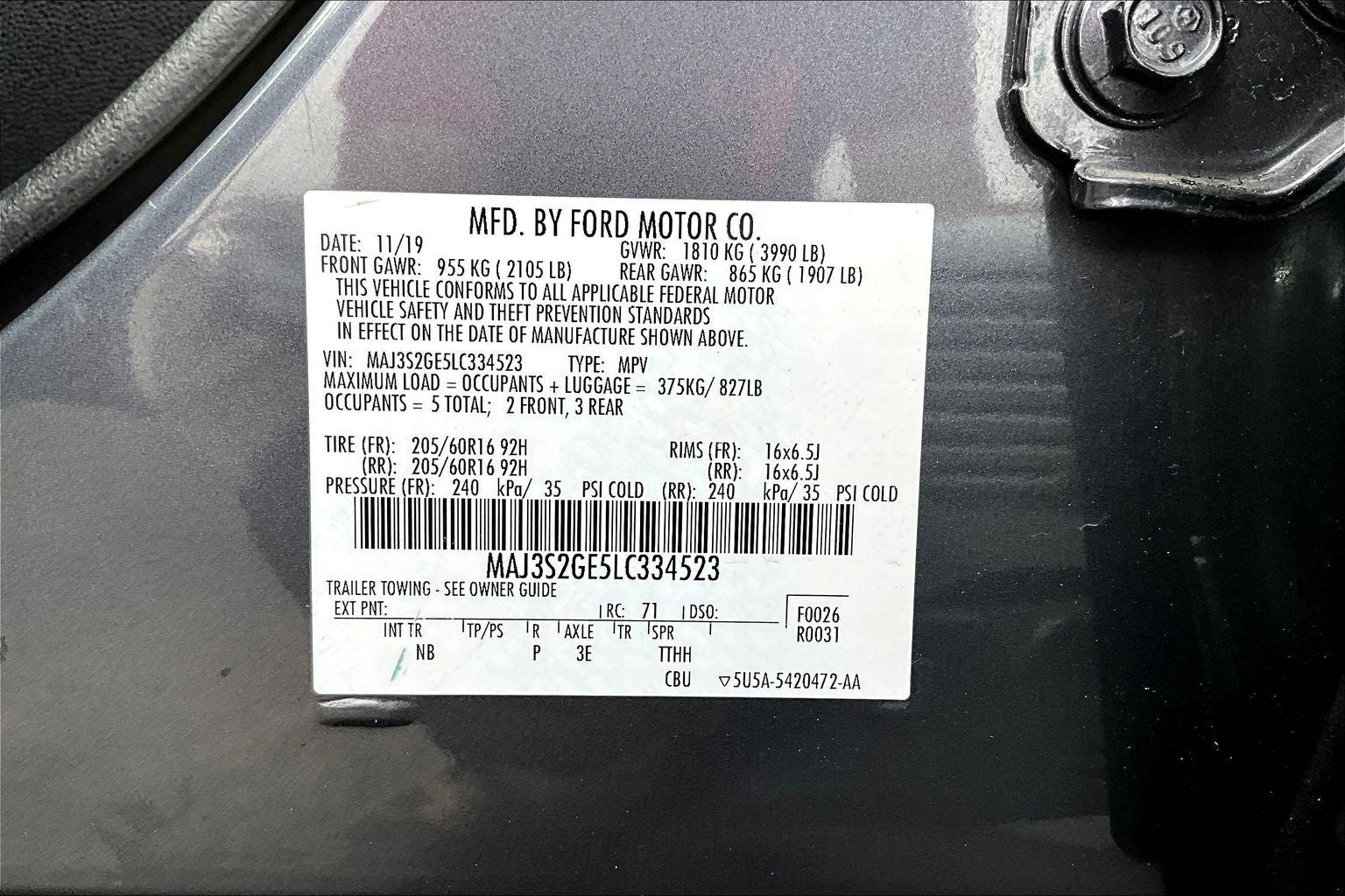 2020 Ford EcoSport SE