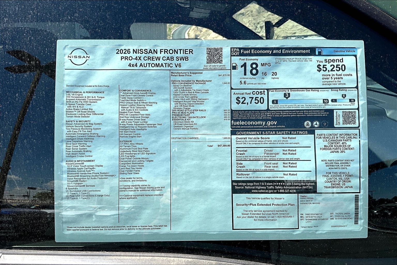 2026 Nissan Frontier Crew Cab PRO-4X®