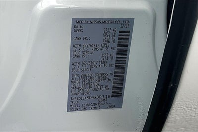 2026 Nissan Frontier Crew Cab SV