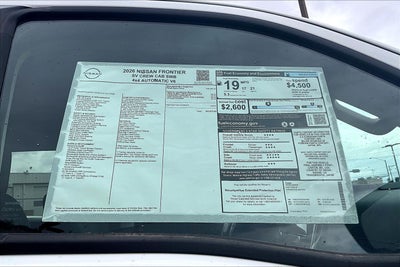 2026 Nissan Frontier Crew Cab SV
