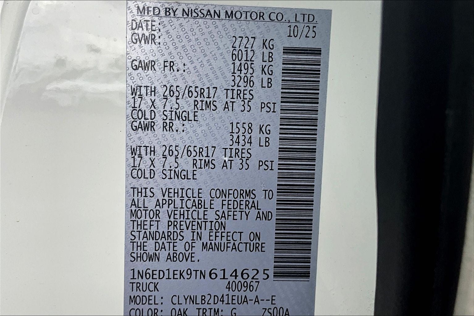 2026 Nissan Frontier Crew Cab SV