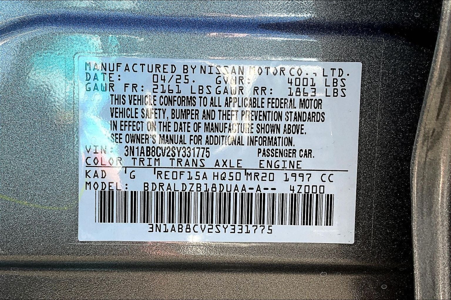 2025 Nissan Sentra SV