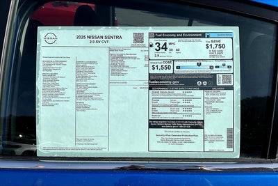 2025 Nissan Sentra SV