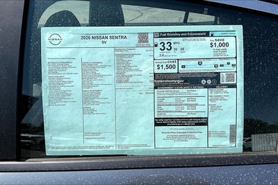 2026 Nissan Sentra SV