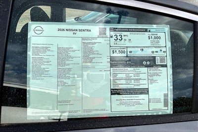 2026 Nissan Sentra SV