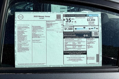 2025 Nissan Versa S
