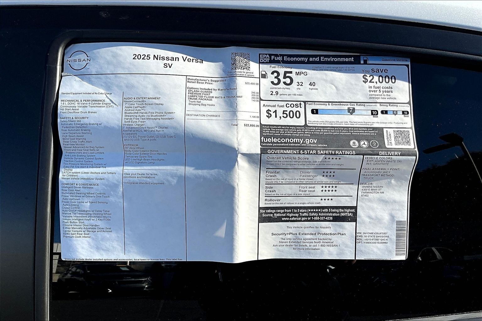 2025 Nissan Versa SV