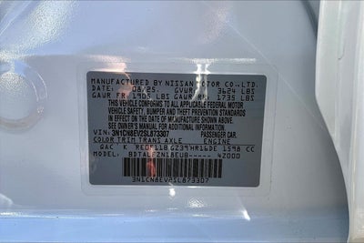 2025 Nissan Versa SV