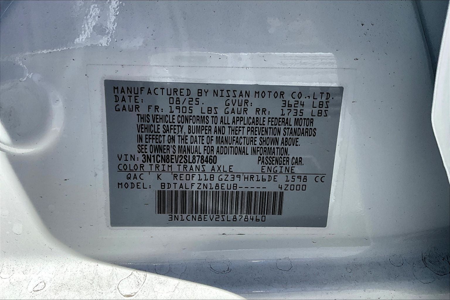 2025 Nissan Versa SV