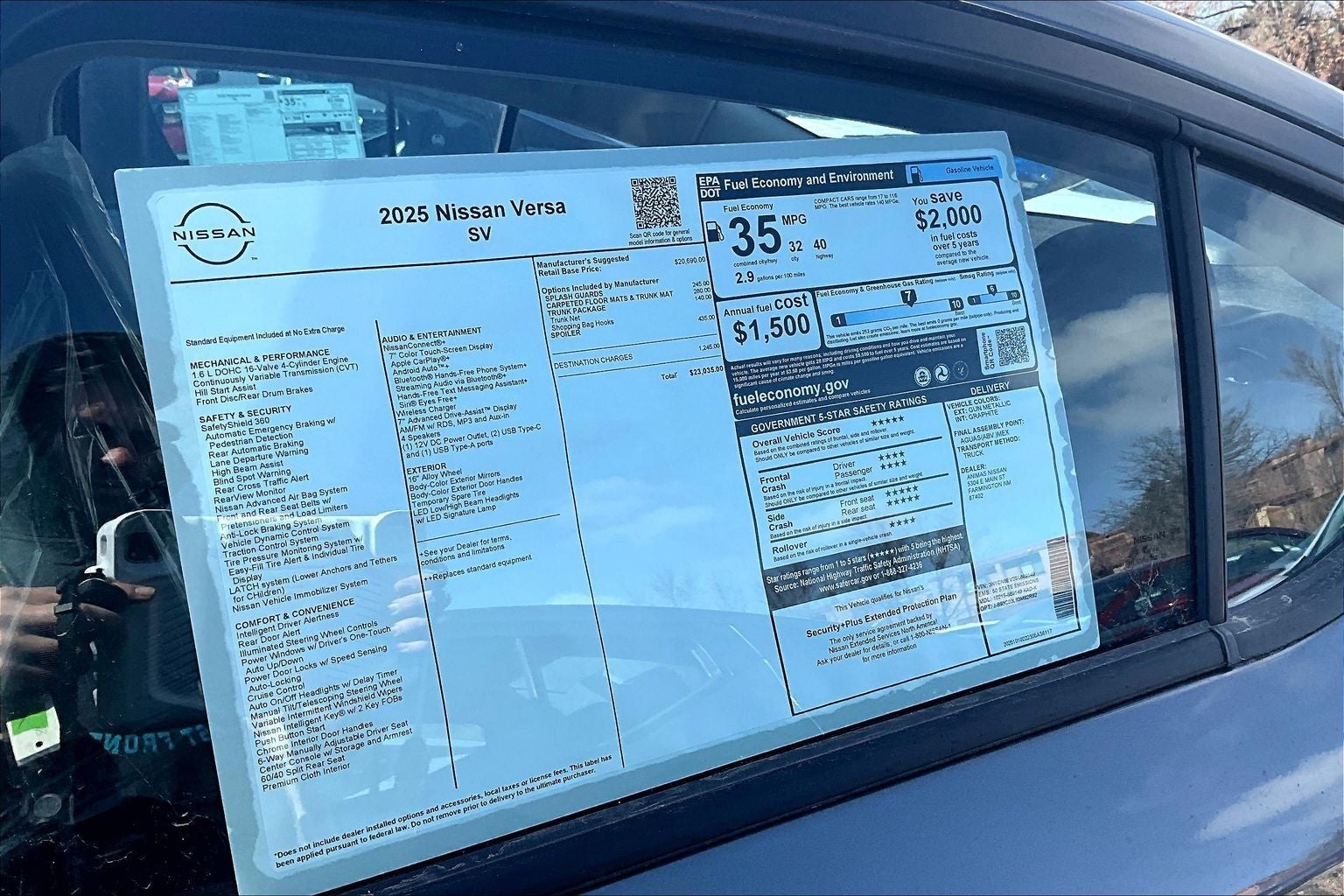 2025 Nissan Versa SV