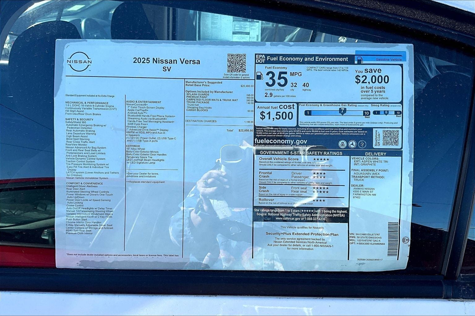 2025 Nissan Versa SV