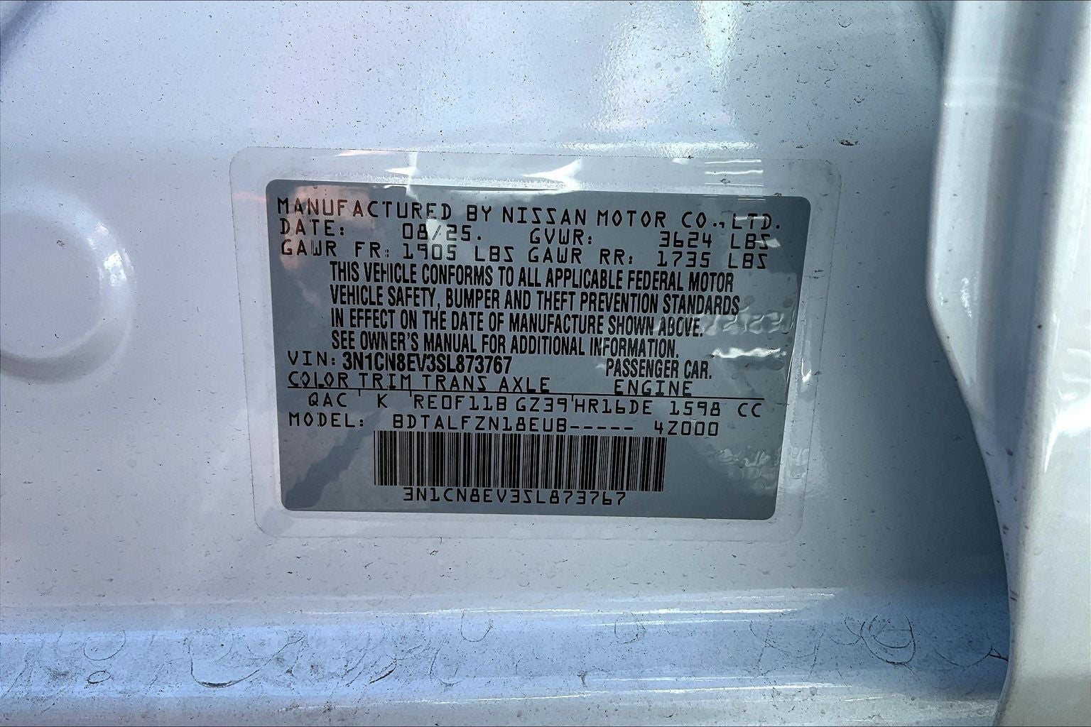 2025 Nissan Versa SV