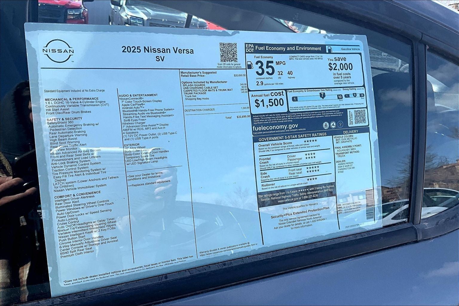 2025 Nissan Versa SV