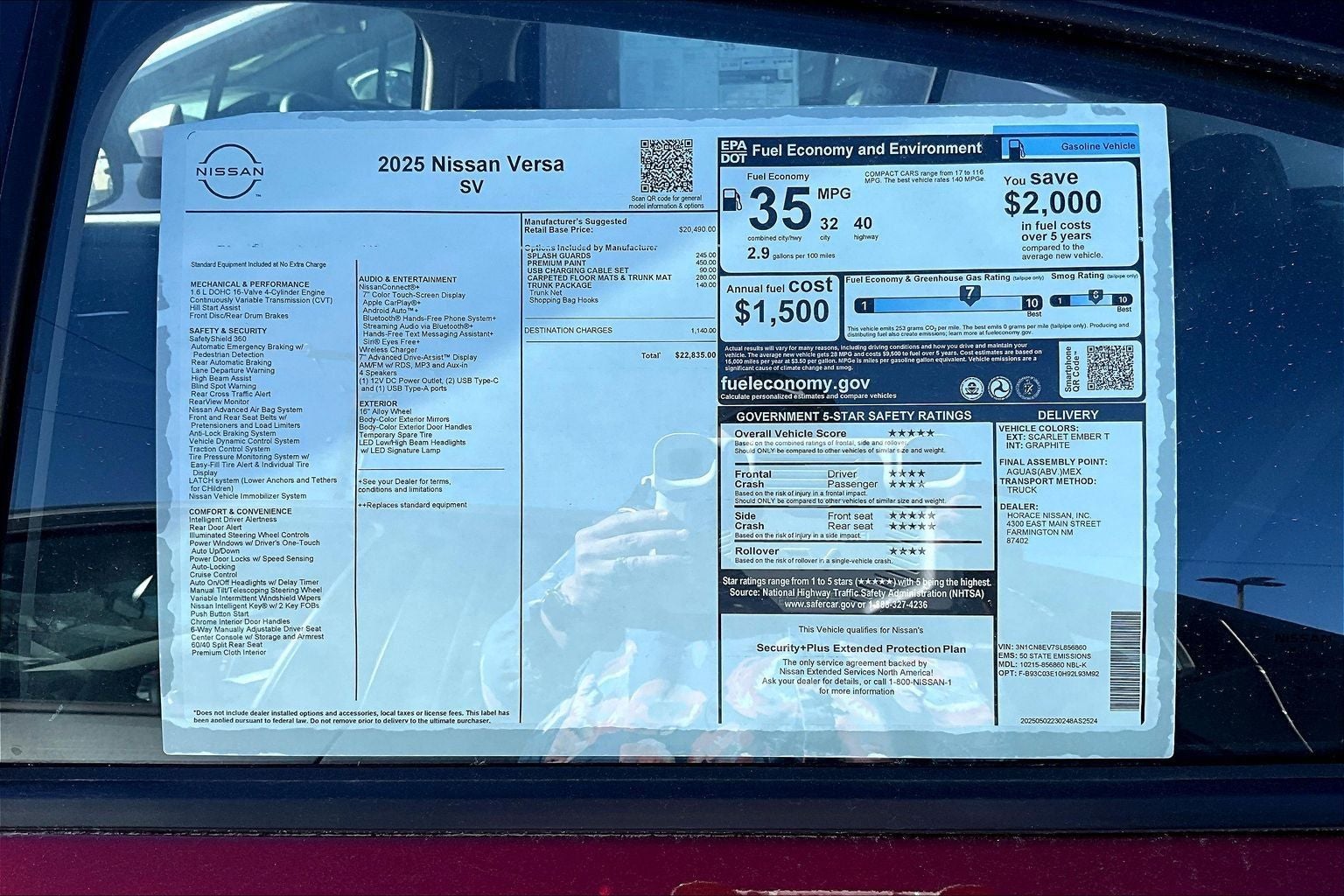2025 Nissan Versa SV