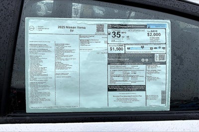 2025 Nissan Versa 1.6 SV