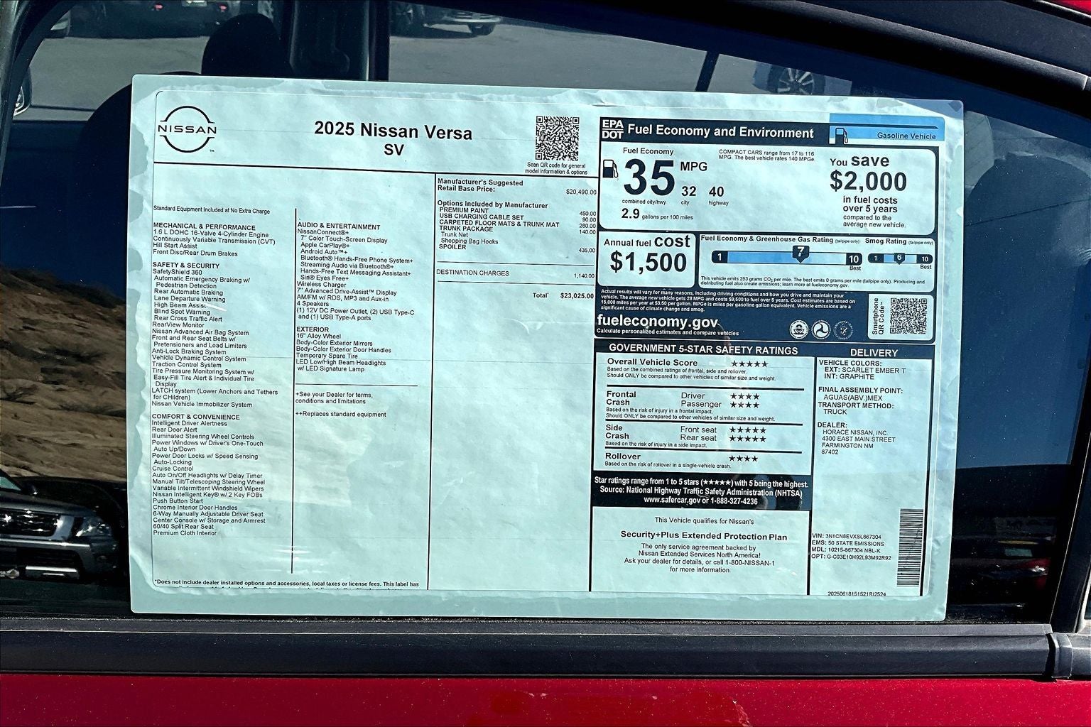 2025 Nissan Versa SV