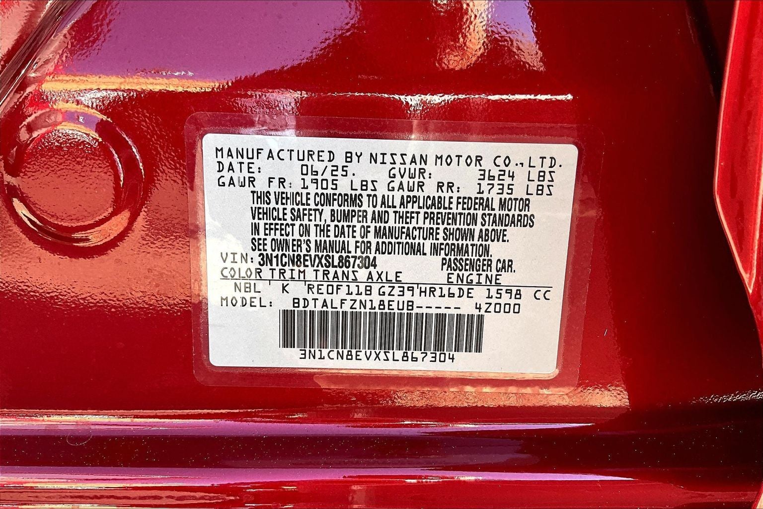 2025 Nissan Versa SV