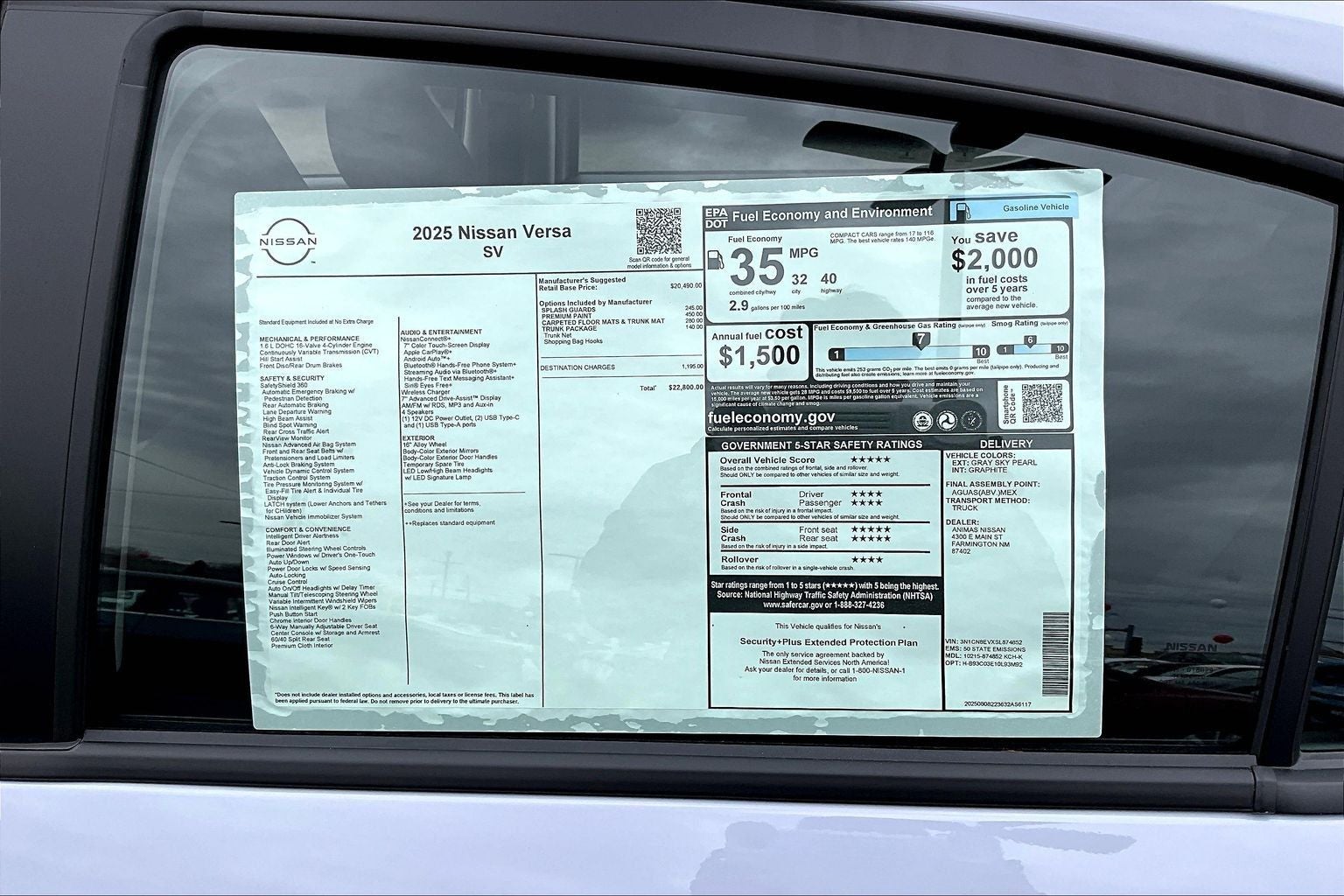 2025 Nissan Versa SV