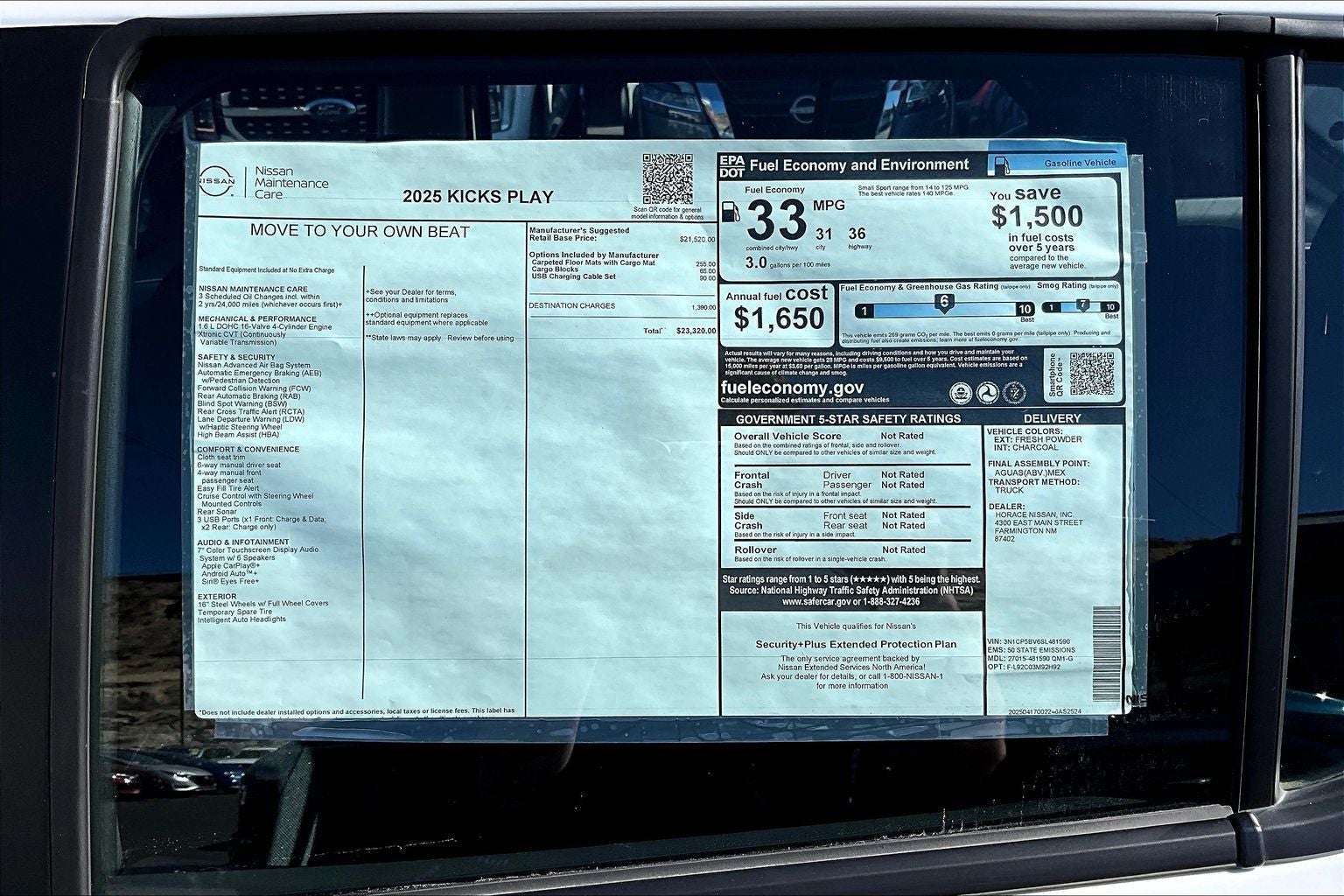 2025 Nissan Kicks Play S