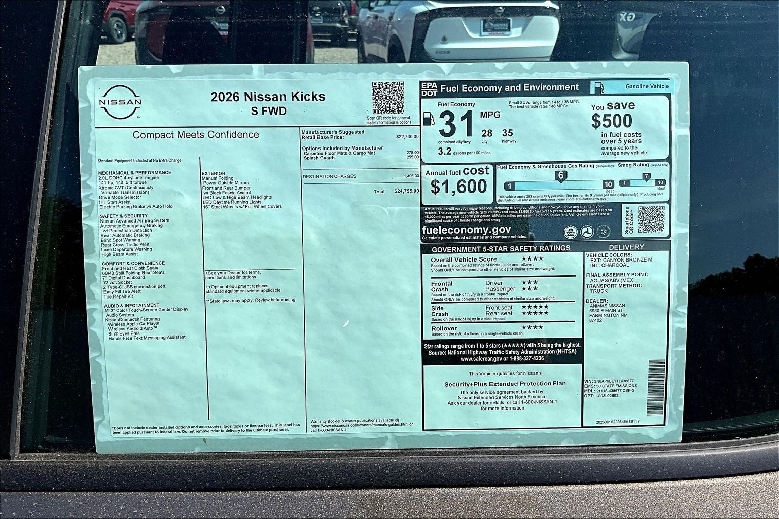 2026 Nissan Kicks S