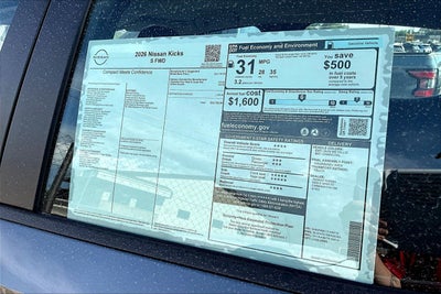 2026 Nissan Kicks S