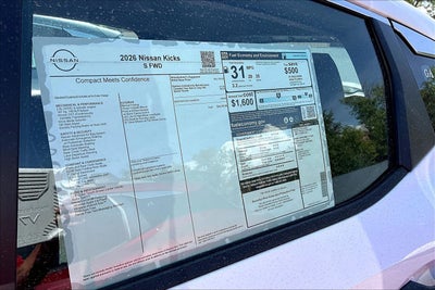 2026 Nissan Kicks S