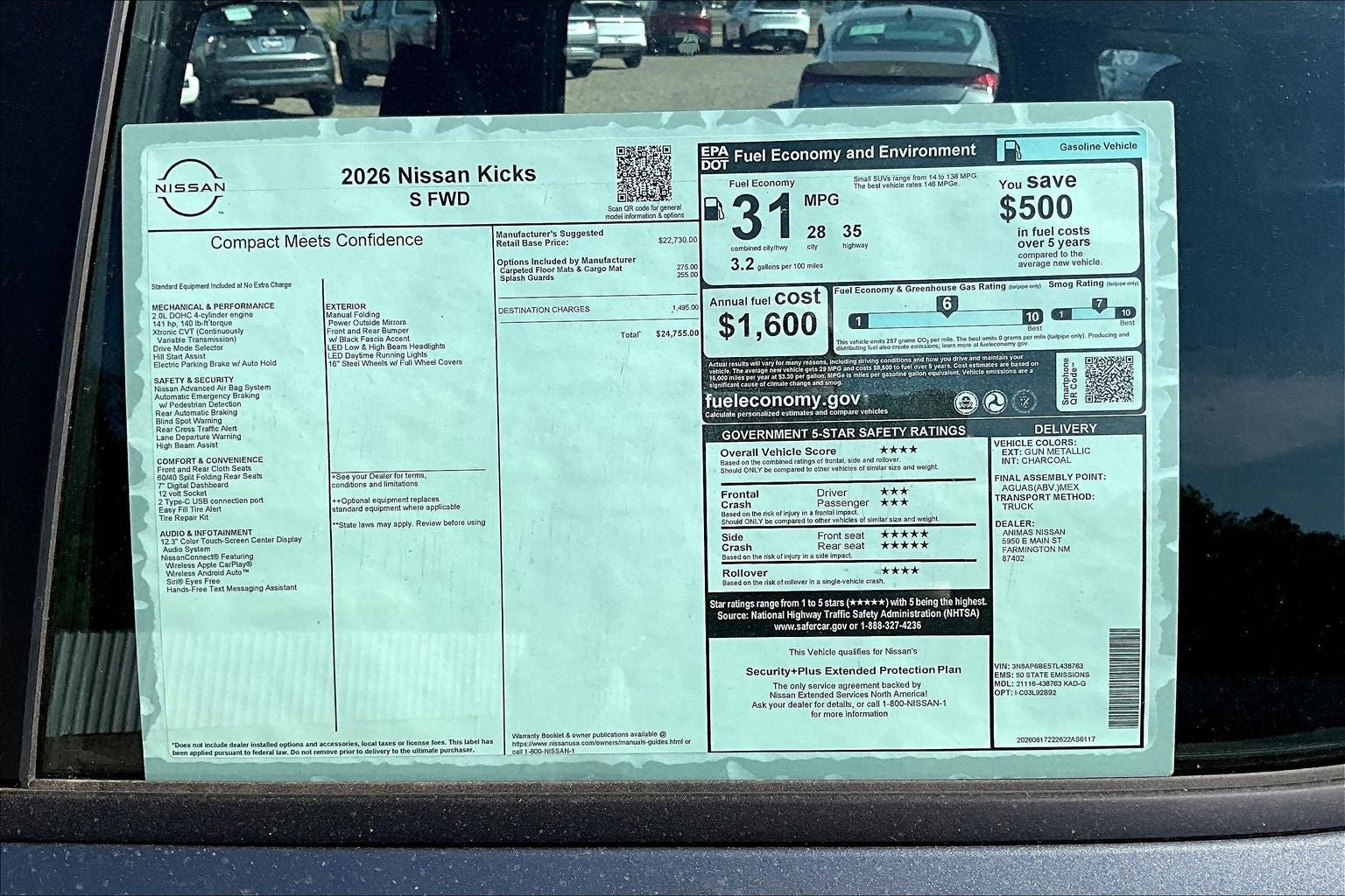 2026 Nissan Kicks S