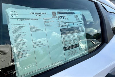2026 Nissan Kicks S