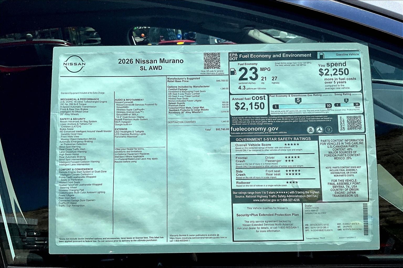 2026 Nissan Murano SL