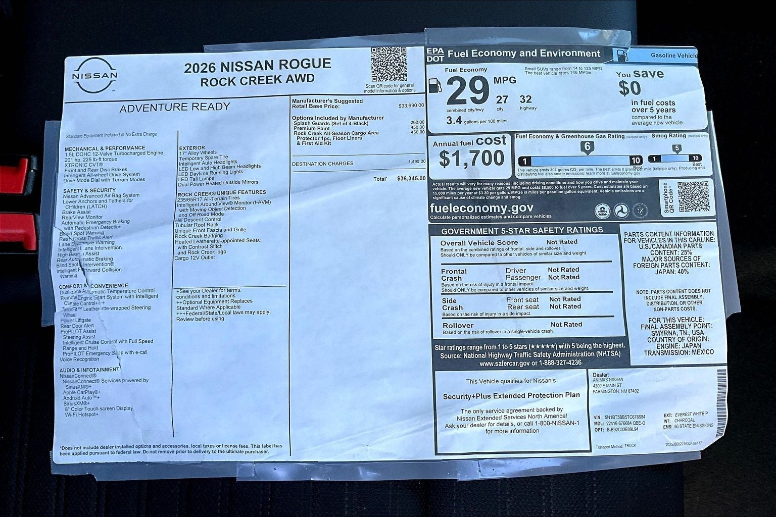 2026 Nissan Rogue Rock Creek®