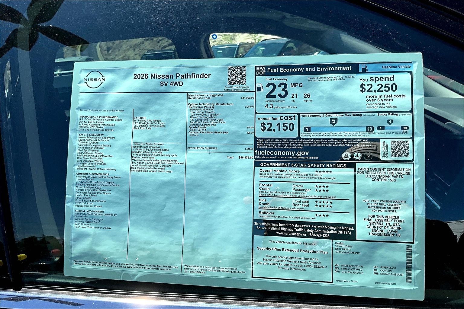 2026 Nissan Pathfinder SV