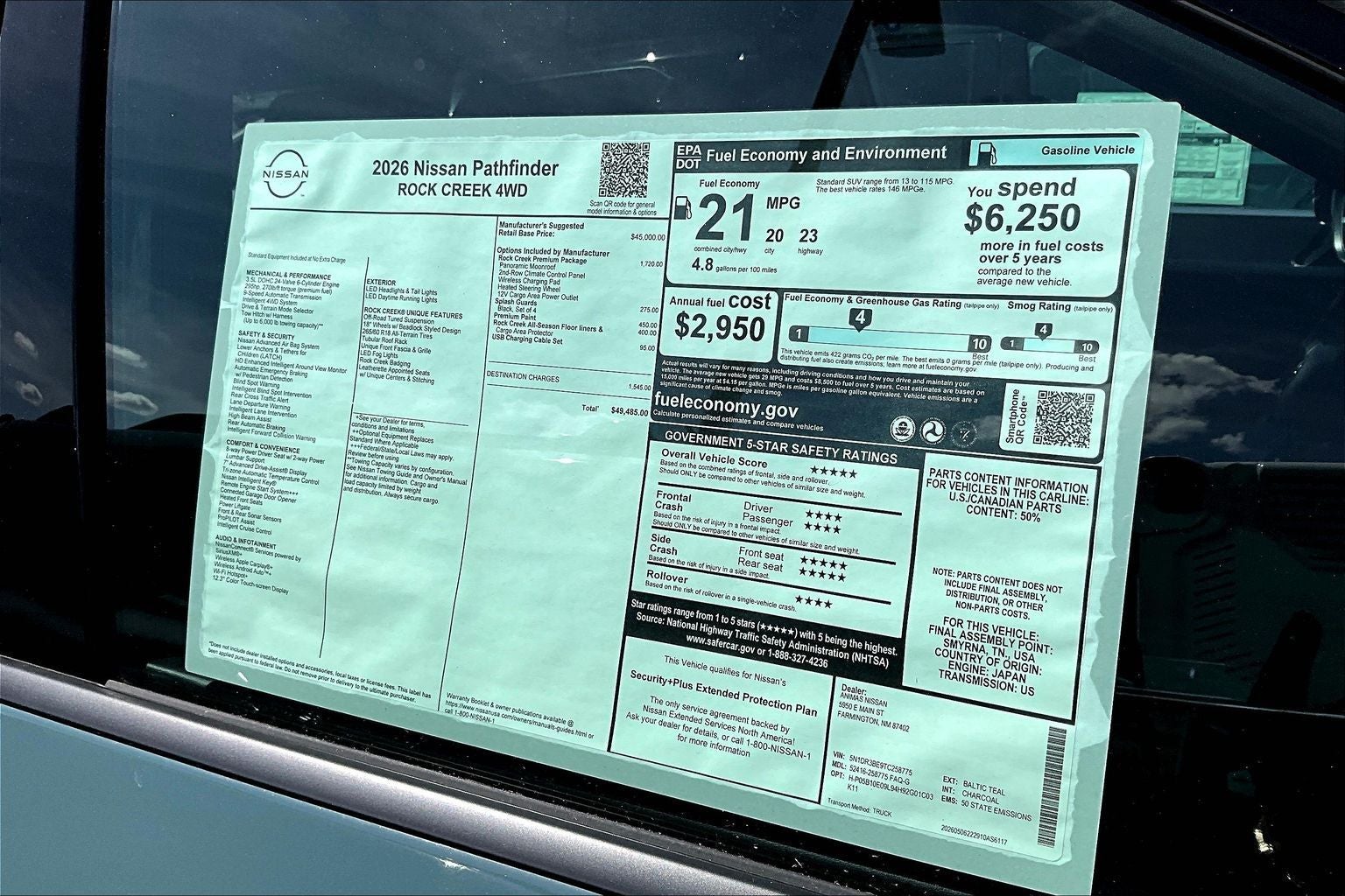 2026 Nissan Pathfinder Rock Creek®