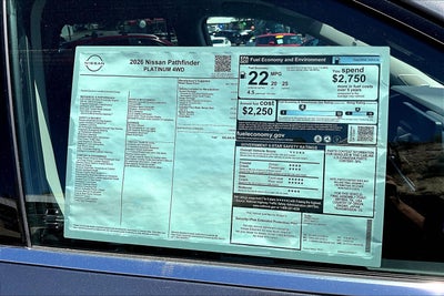 2026 Nissan Pathfinder Platinum