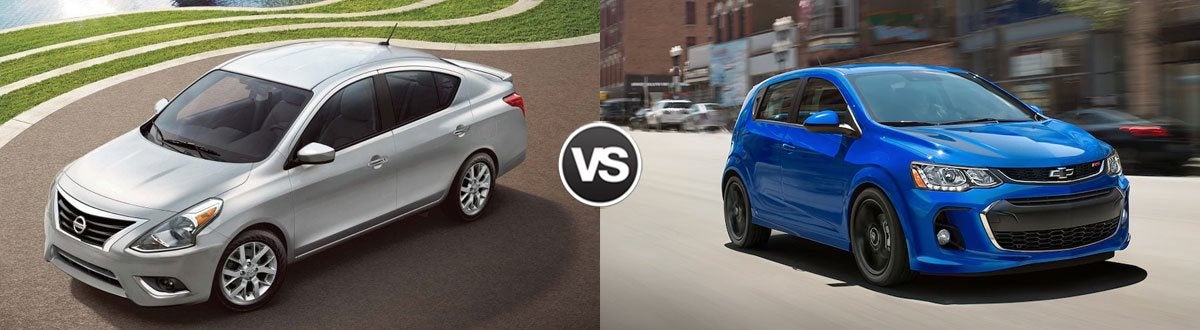 2019 Nissan Versa vs 2019 Chevy Sonic